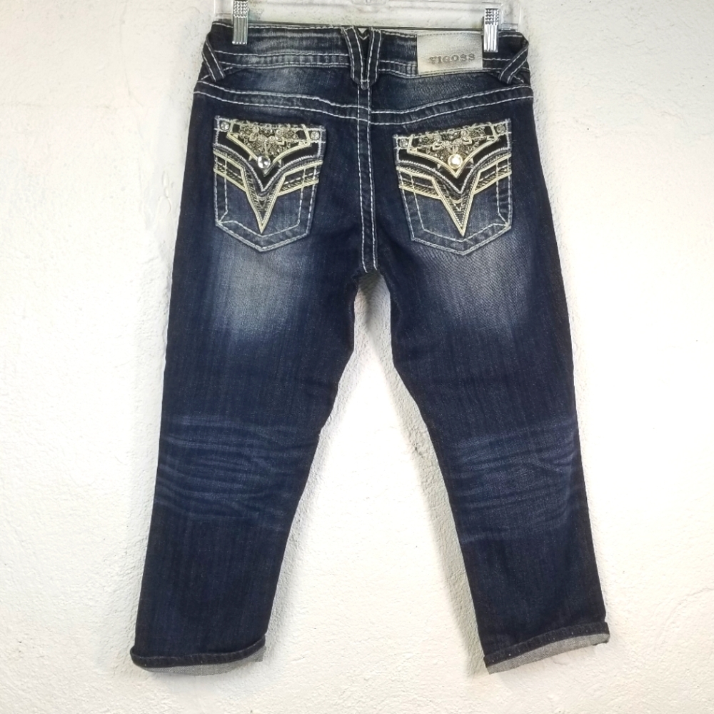 Vigoss The Dallas denim jean capri size 3/4